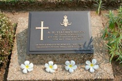 The commemorative grave to Colonel Arthur Huyshe Yeatman-Biggs. Taukkyan War Cemetery Plot 6 D 8