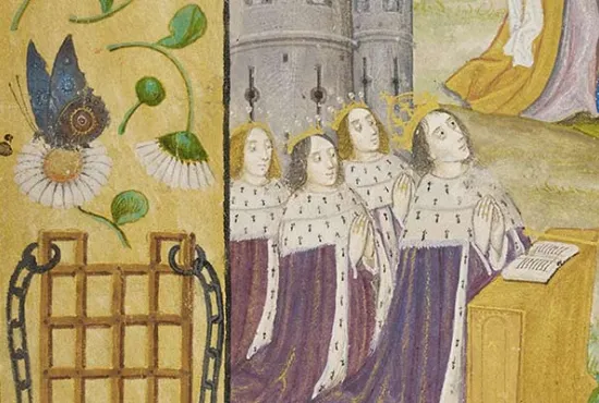 Detail from an illustrated manuscript