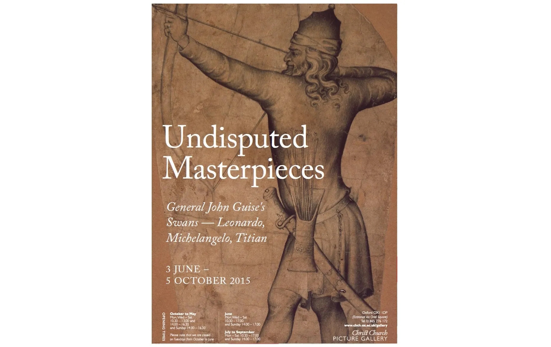 'Undisputed Masterpieces' exhibition poster