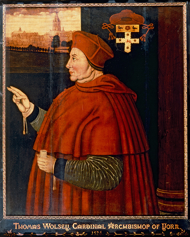 Portrait of Wolsey by Sampson Strong, 1610