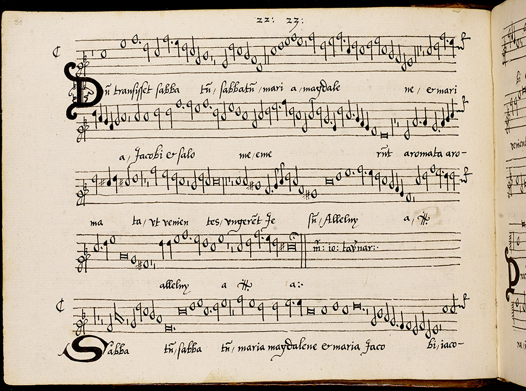 Setting of Dum transisset sabbatum by John Taverner
