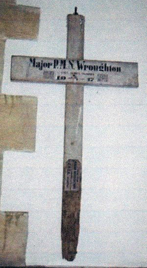Cross from Major Wroughton