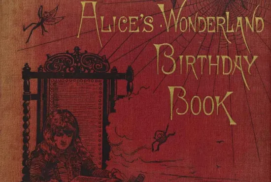 Cover of Alice's Wonderland Birthday Book Caroll E2-26-DF
