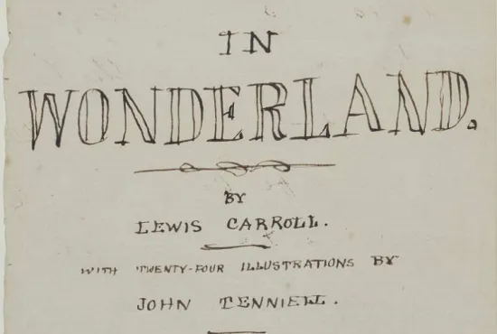 Detail of A14 Draft of title page