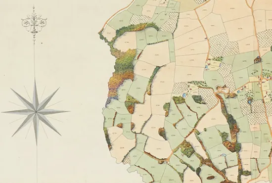 Detail from Hawkhurst map