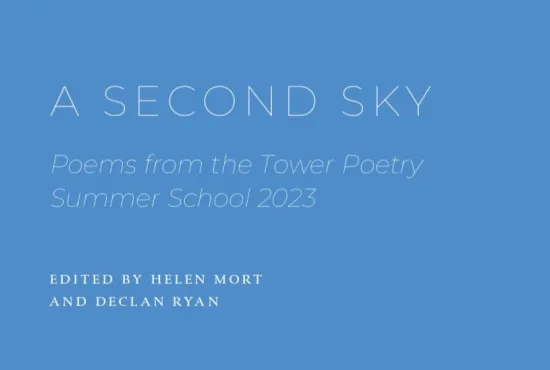 Cover for A Second Sky, poems form the tower poetry summer school 2023 edited by Helen Mort and Declan Ryan.