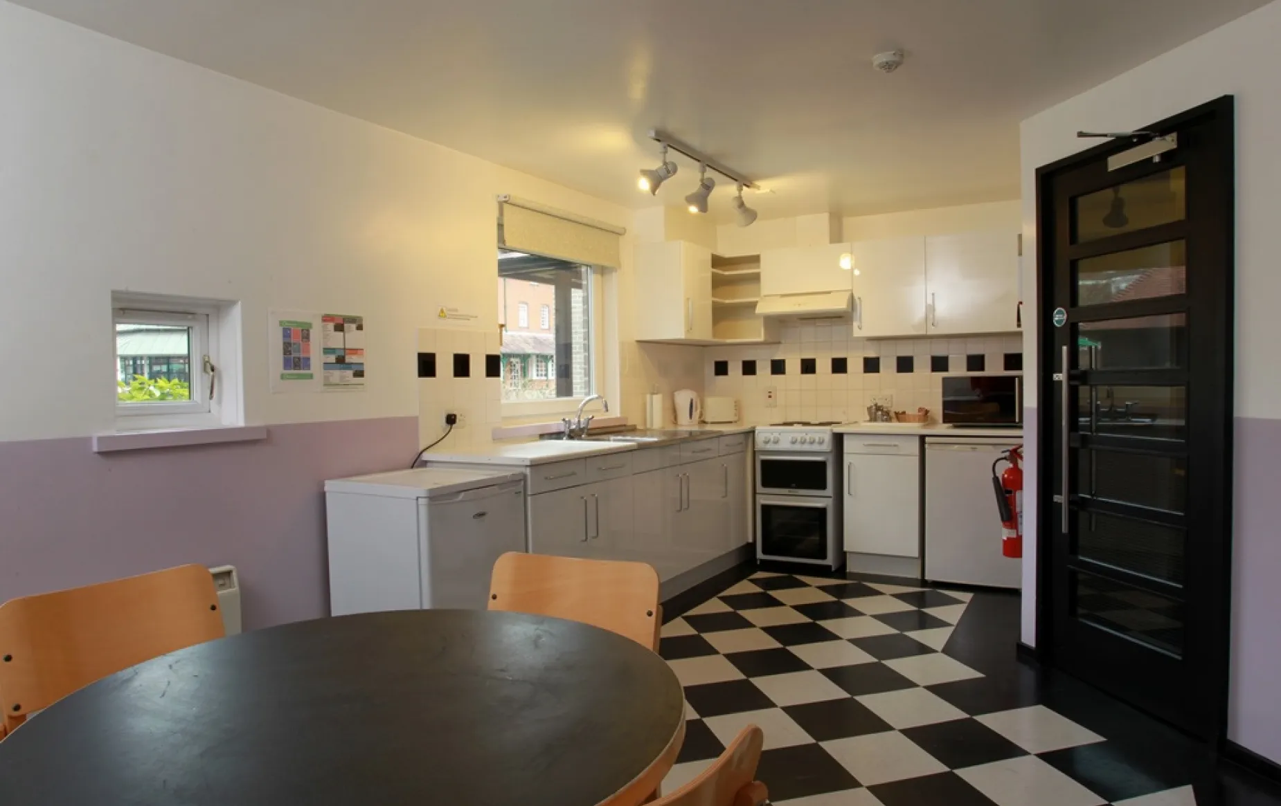 A kitchen in the Liddell building