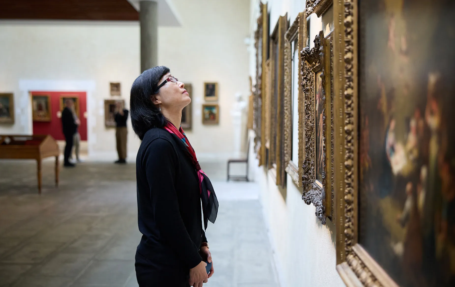 Visitors in the Picture Gallery