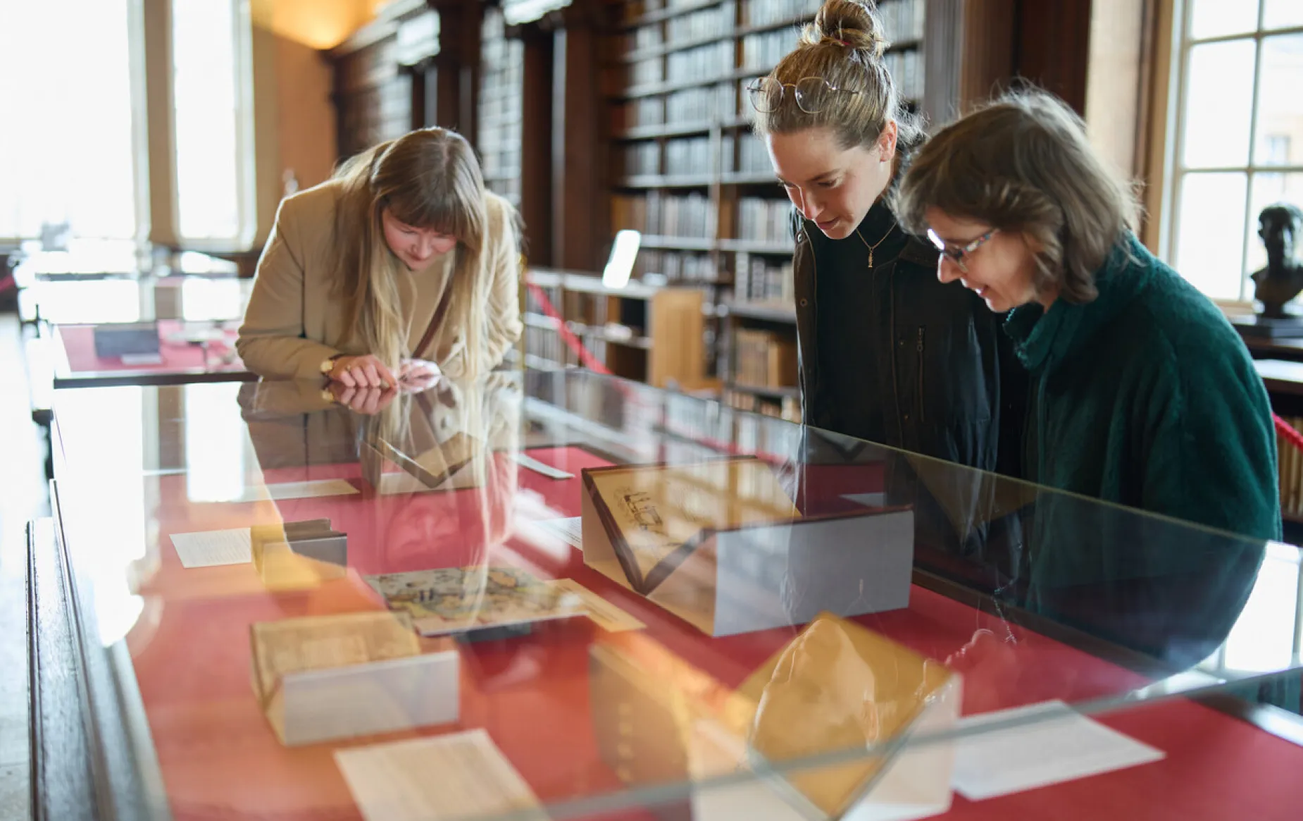 An exhibition in the Upper Library