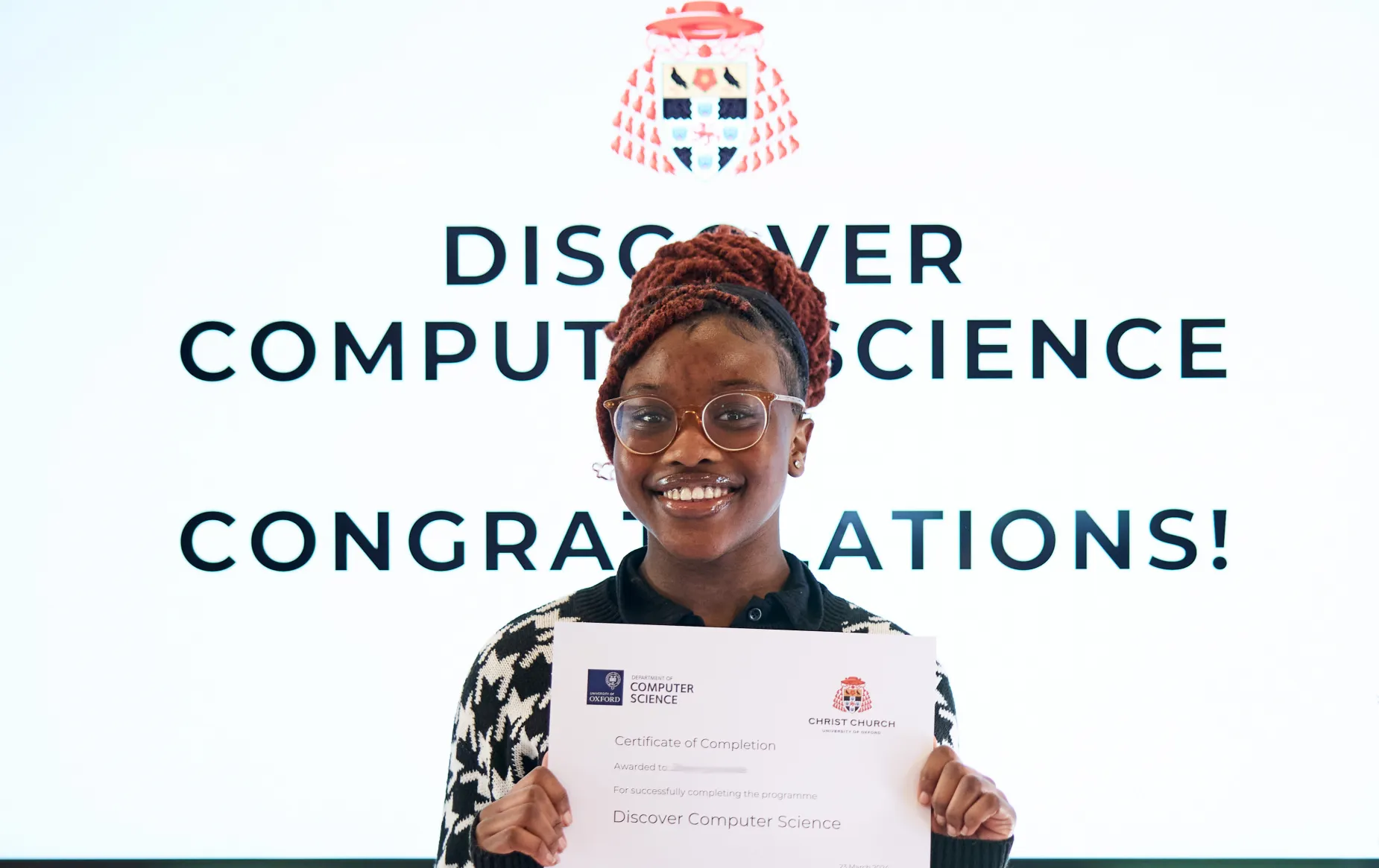 Discover Computer Science programme graduation ceremony