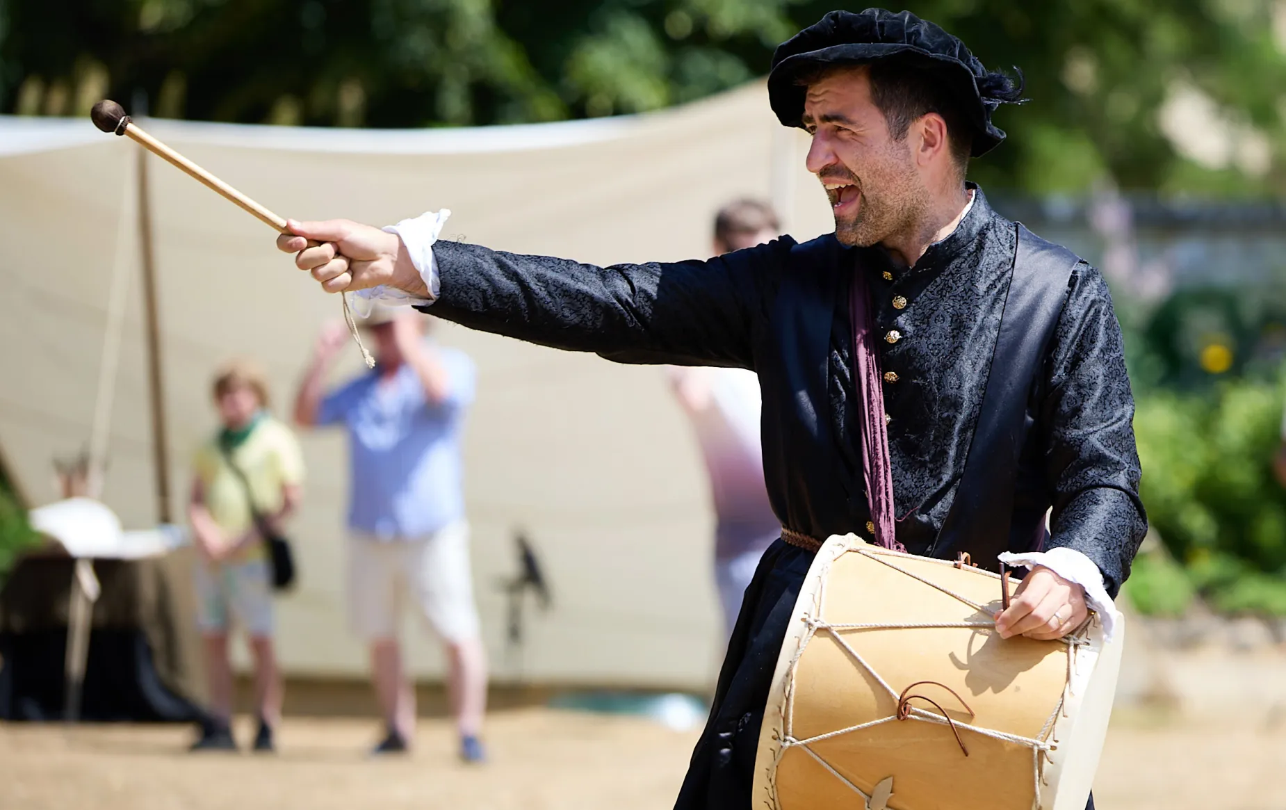 Christ Church Tudor Fayre drummer