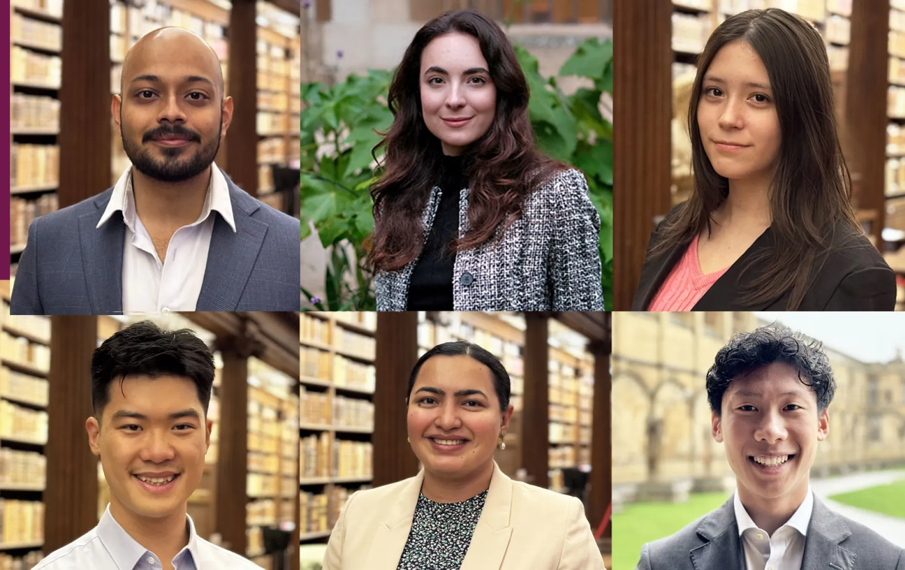 Composite image, portraits of the Oxford Edge student representatives