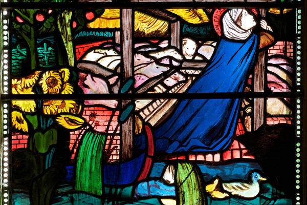 Detail of the Saint Frideswide window