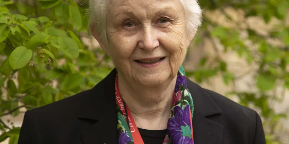 Suellen, volunteer embroiderer at the Cathedral