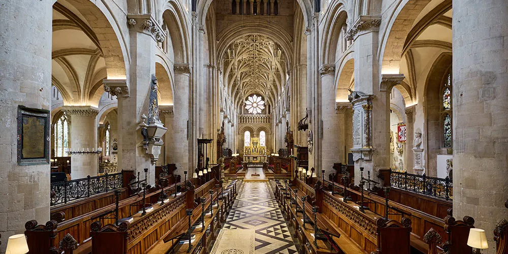 View along the knave of the Cathedral