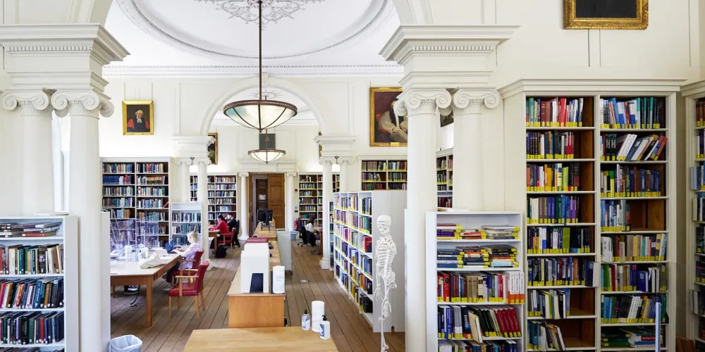 The west room in Christ Church Library