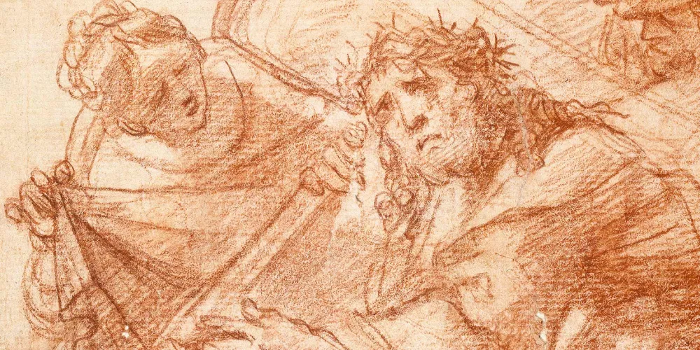 Detail from Christ carrying the cross by Mattia Preti, Christ Church