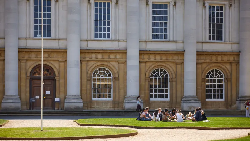 View across Peckwater Quad to the Library