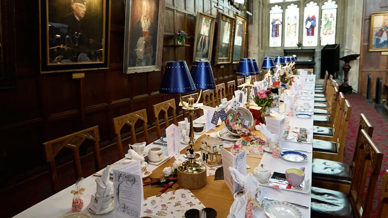 High Table laid for an event