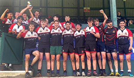 Christ Church's victorious Men's rugby team