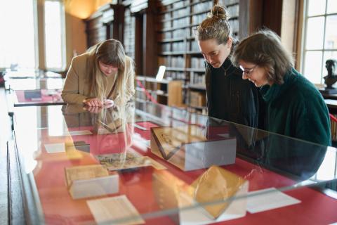 An exhibition in the Upper Library