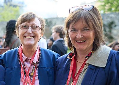 Stewards at an event in the Cathedral Garden