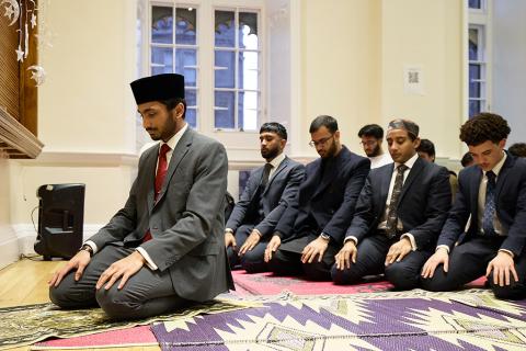 Maghreb prayer at sunset