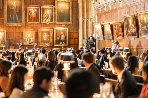 Christ Church DPhil student Joel Bell welcomes THINK Initiative participants