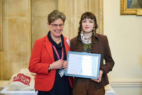 Aurora Haselfoot Flint with the Dean