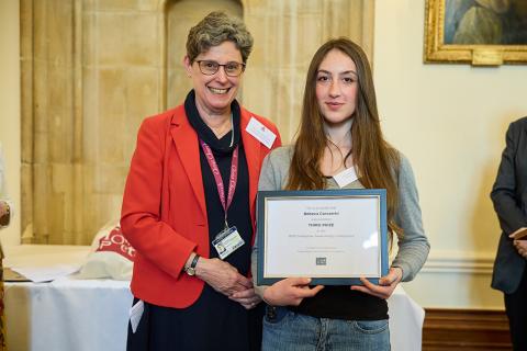 Rebeca Carvatchi with the Dean