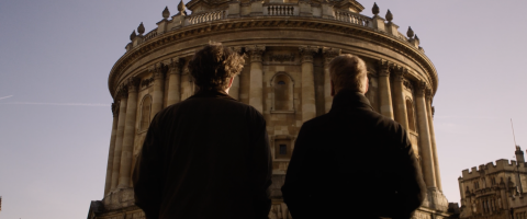A still from Breakwater, in front of the Radcliffe Camera