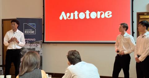 The Autotone team make their pitch