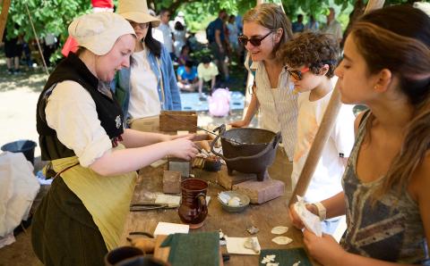 Tudor Fayre medal-making