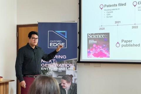 The Medhesion team make their pitch