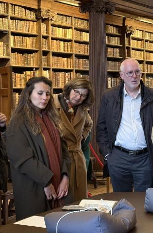 The French Ambassador in the Upper Library