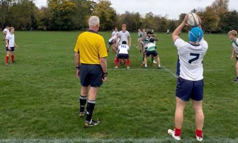 Christ Church RFC playing rugby