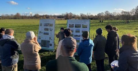Wildflower planting in Christ Church Meadow