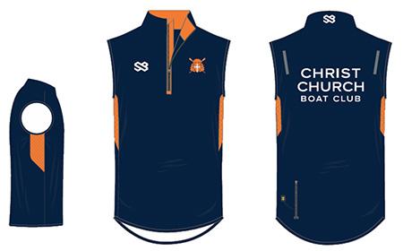 Graphic of rowing garment training gilet