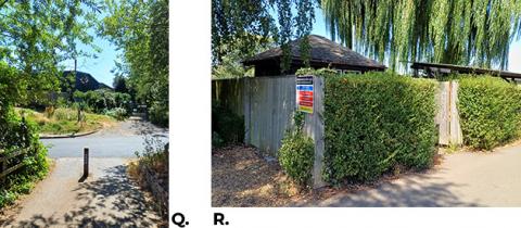 2 photos: Q. Sandford Lane, R. Sandford compound