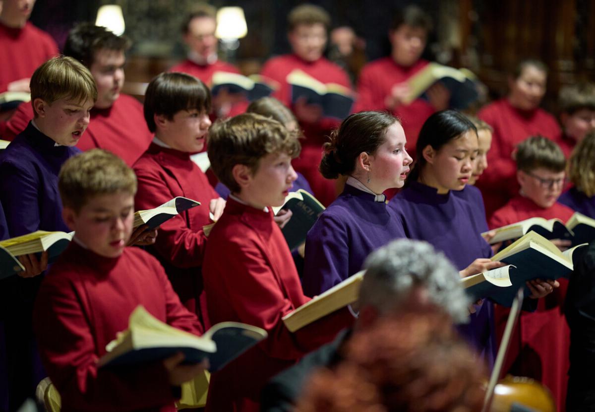 Cathedral choir and Frideswide Voices