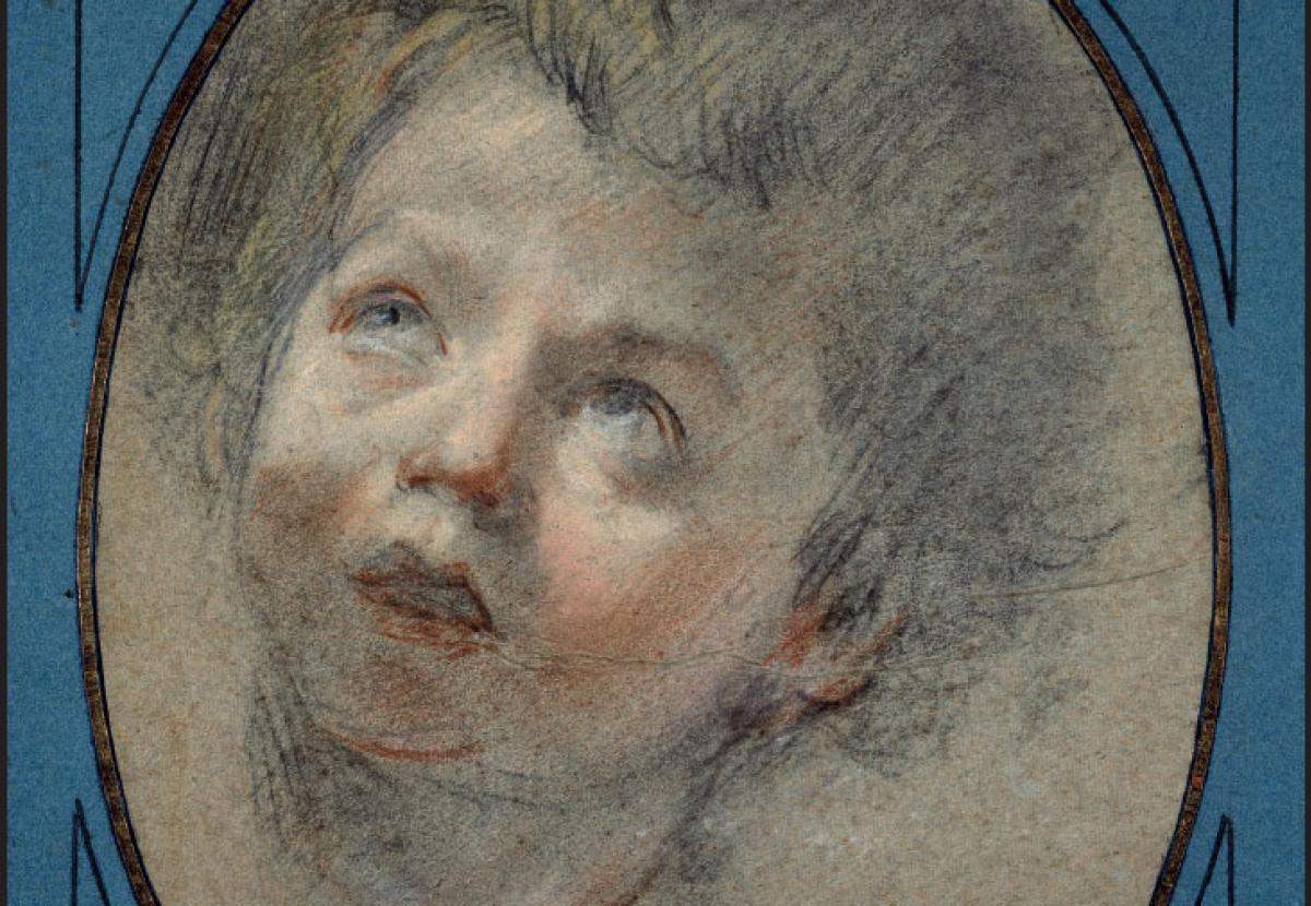 Drawing, Federico Barocci, Head of a child, JBS 328