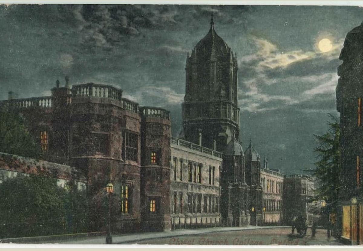 Image of Christ Church on a Victorian postcard