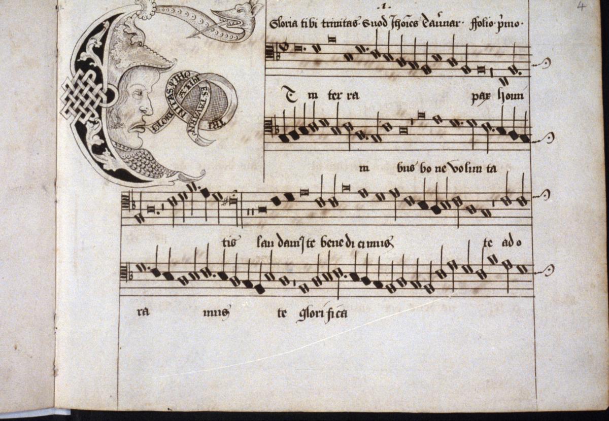 Page from a Taverner part book