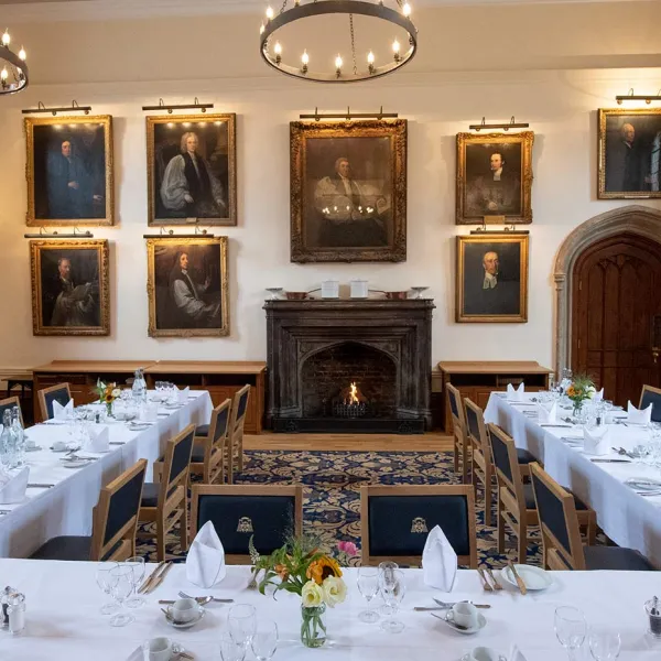 The McKenna room laid up for private dining
