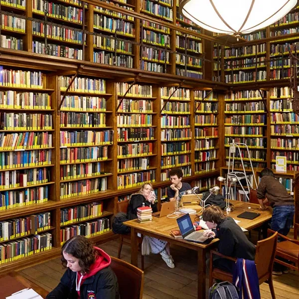 Library reading room