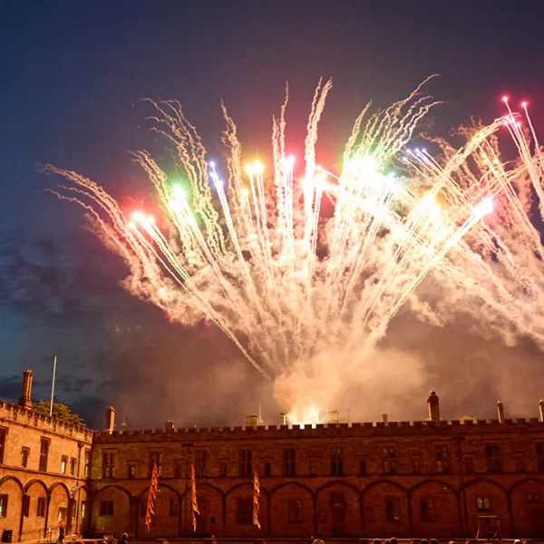 Fireworks at the Commemoration Ball