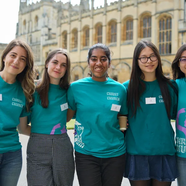 Student Helpers at an Open Day