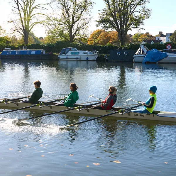 Rowing squad training