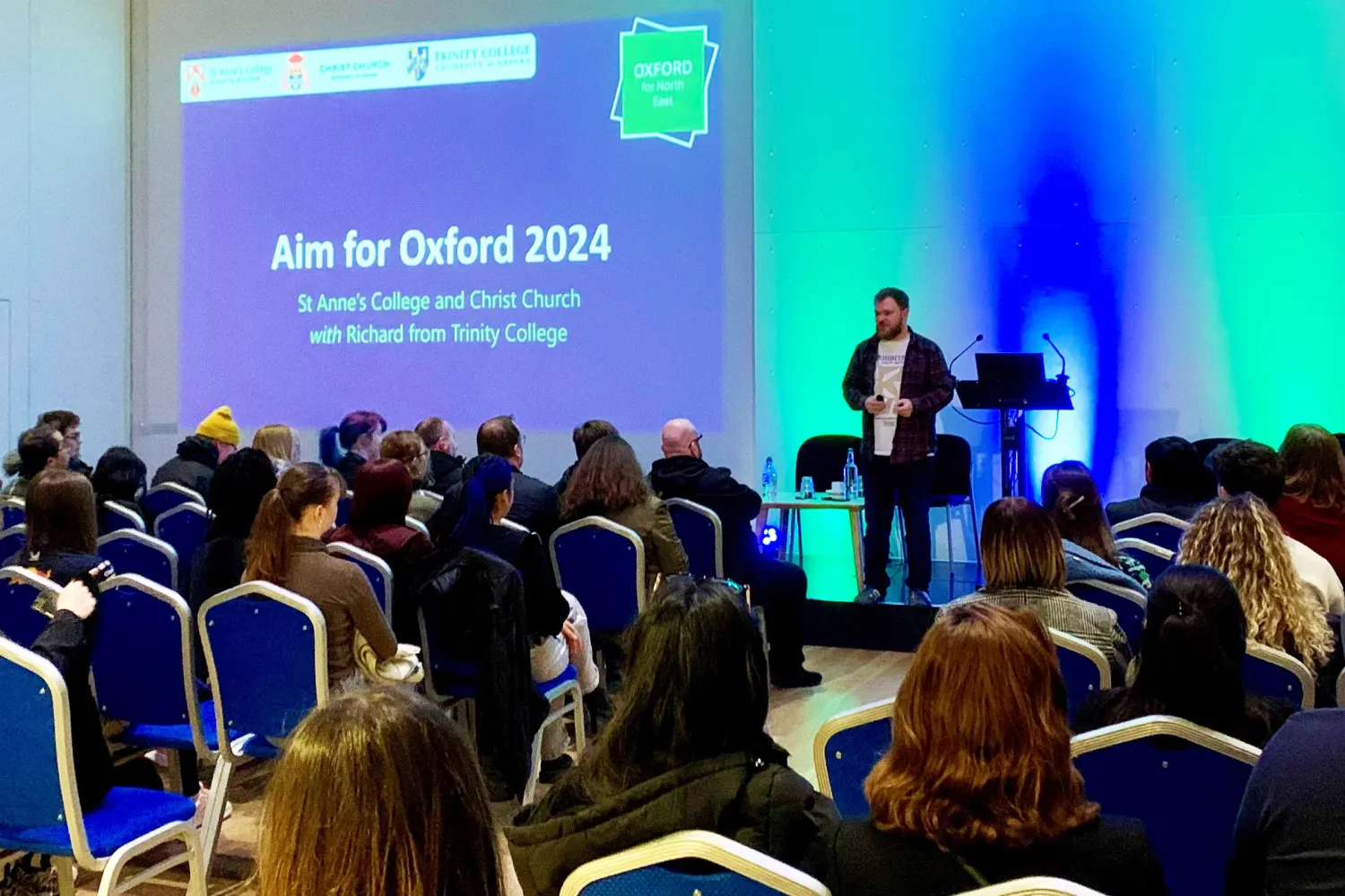 The Aim for Oxford launch event in Newcastle