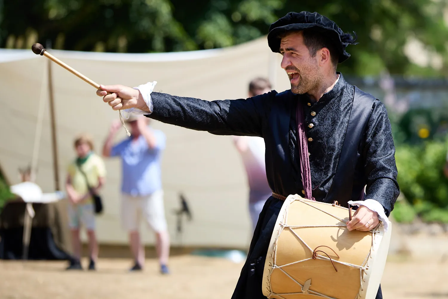 Christ Church Tudor Fayre drummer